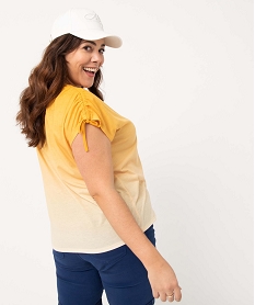 tee-shirt femme grande taille loose en maille fluide multicoloreI689701_3