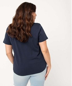 tee-shirt femme grande taille avec epaules en crochet granny bleuI691801_3