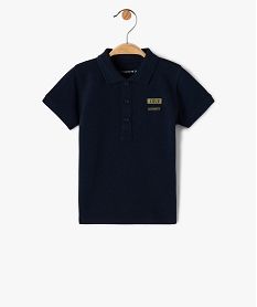 GEMO Polo bébé garçon en maille piquée - LuluCastagnette noir chine
