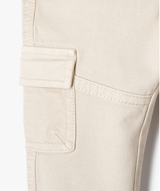 pantalon bebe garcon cargo avec ceinture chinee - lulucastagnette beigeI709801_3