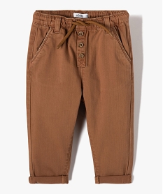 pantalon en denim colore bebe garcon brunI709901_1