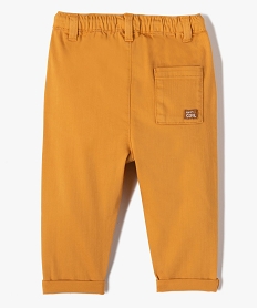 pantalon en denim colore bebe garcon orangeI710001_3