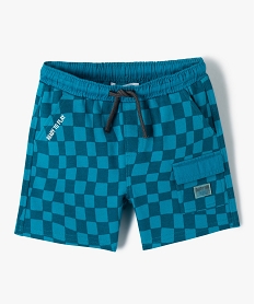 GEMO Short bébé garçon en maille avec poche latérale Bleu