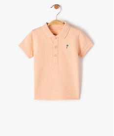 PANTALON NOIR POLO ORANGE