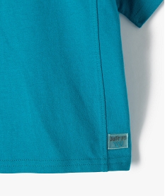 tee-shirt bebe garcon a manches courtes avec jeu de surpiqures bleuI721201_2
