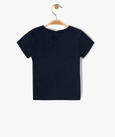 tee-shirt bebe a manches courtes avec inscription bleuI721601_3