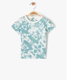 GEMO Tee-shirt bébé garçon à manches courtes tie-and-dye bleu standard