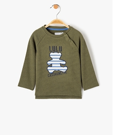 GEMO Tee-shirt bébé garçon à manches longues raglan - LuluCastagnette vert standard