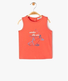 GEMO Débardeur en coton avec broderie bébé garçon rouge standard