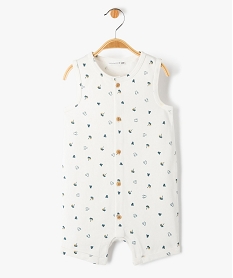 GEMO Combishort bébé garçon à motifs palmiers - LuluCastagnette blanc chine