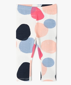 GEMO Legging bébé fille en coton stretch à gros pois Multicolore