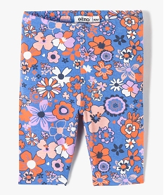 GEMO Legging bébé fille court à motifs bleu standard