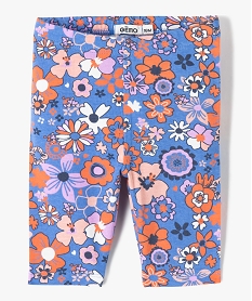 GEMO Legging bébé fille court à motifs Bleu