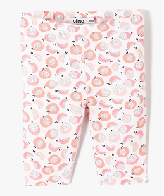 GEMO Legging bébé fille court à motifs Rose