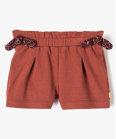 short bebe fille en maille texturee avec taille elastiquee - lulucastagnette brunI728301_1