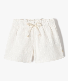 short bebe fille en dentelle anglaise - lulucastagnette beige shortsI729601_1