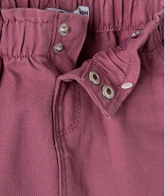 jupe en jean bebe fille avec taille elastique violetI733601_2