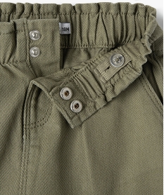 jupe en jean bebe fille avec taille elastique vert jupesI733701_2