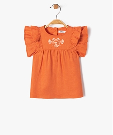 PUERI AOP SNOW WHITE BLOUSE ORANGE