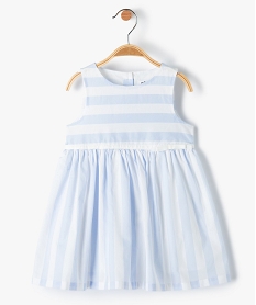 GEMO Robe bébé fille sans manches avec jupon Bleu