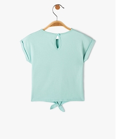 tee-shirt bebe fille loose a manches courtes et motif brillant vert tee-shirts manches courtesI743301_3