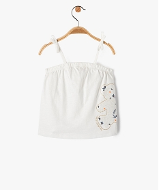 GEMO Débardeur bébé fille à fines bretelles et broderie - LuluCastagnette Beige