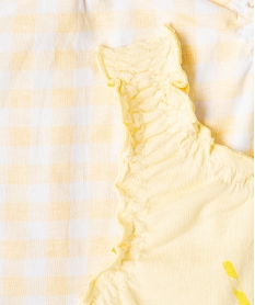 debardeur bebe fille imprime finition troncee  (lot de 2) jaune debardeursI746101_3
