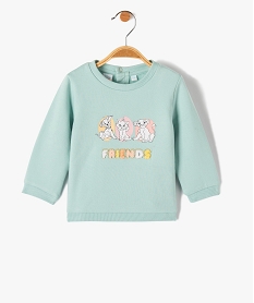 GEMO Sweat bébé en jersey molletonné imprimé - Disney Vert