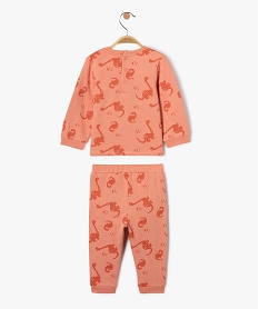 pyjama bebe garcon imprime deux pieces orange pyjamas 2 piecesI749301_3