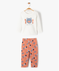pyjama bebe en jersey a motifs effet mixmatch beigeI750001_1