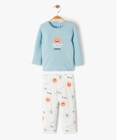 pyjama bebe en jersey de coton a motifs fantaisie bleuI750201_1