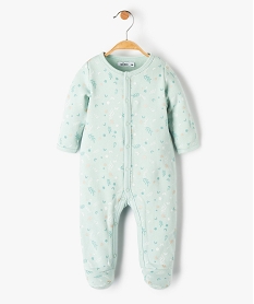 GEMO Pyjama bébé à motifs fleuris avec doublure chaude vert standard