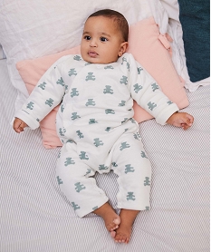 GEMO Pyjama bébé à ouverture croisée - LuluCastagnette Blanc