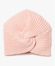 bonnet bebe fille en maille torsadee roseI755201_1