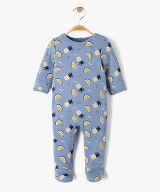 GEMO Pyjama bébé à motifs fruits exotiques fermeture pont dos Bleu