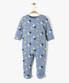GEMO Pyjama bébé à motifs fruits exotiques fermeture pont dos bleu standard