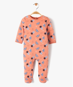 pyjama bebe a motifs fruits exotiques fermeture pont dos orange pyjamas et dors bienI764201_1