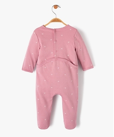 pyjama bebe fille a motifs etoiles et fermeture pont-dos roseI765101_3
