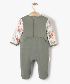 pyjama bebe a pont-dos imprime jungle - petit beguin vertI765301_3