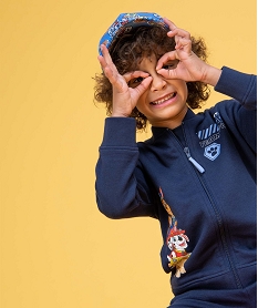 GEMO Sweat garçon zippé avec motif coloré - Pat Patrouille navy