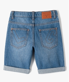 bermuda garcon en jean avec poches plaquees - lulucastagnette grisI775301_3