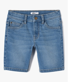 GEMO Bermuda garçon en jean Gris