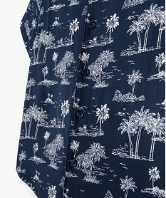 chemise garcon a manches courtes avec motifs palmiers imprimeI778901_4