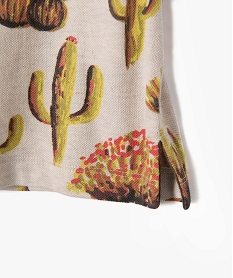 polo garcon a manches courtes et motifs cactus imprimeI782201_3