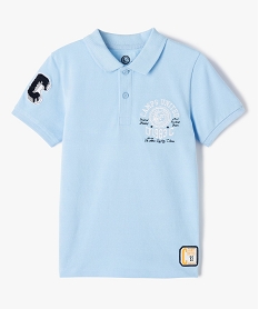 polo garcon a manches courtes avec motifs brodes - camps united bleuI782501_1