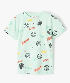 GEMO Tee-shirt garçon à manches courtes imprimé Avengers - Marvel Bleu