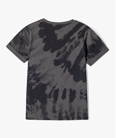 tee-shirt garcon avec motif et inscription streetwear noirI785701_3
