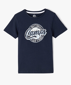 GEMO Tee-shirt avec motif base-ball garçon - Camps United Bleu