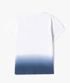 tee-shirt garcon a manches courtes effet tie and dye bleu tee-shirtsI787301_4