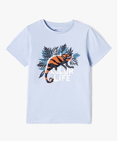 GEMO Tee-shirt garçon avec motif en sequins réversibles bleu standard